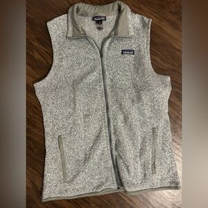 Patagonia Heathered Gray Zip Vest